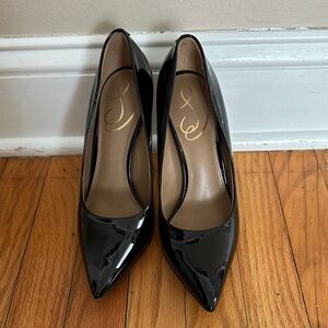 Sam Edelman Black Patent Leather Heels / Pumps size 6